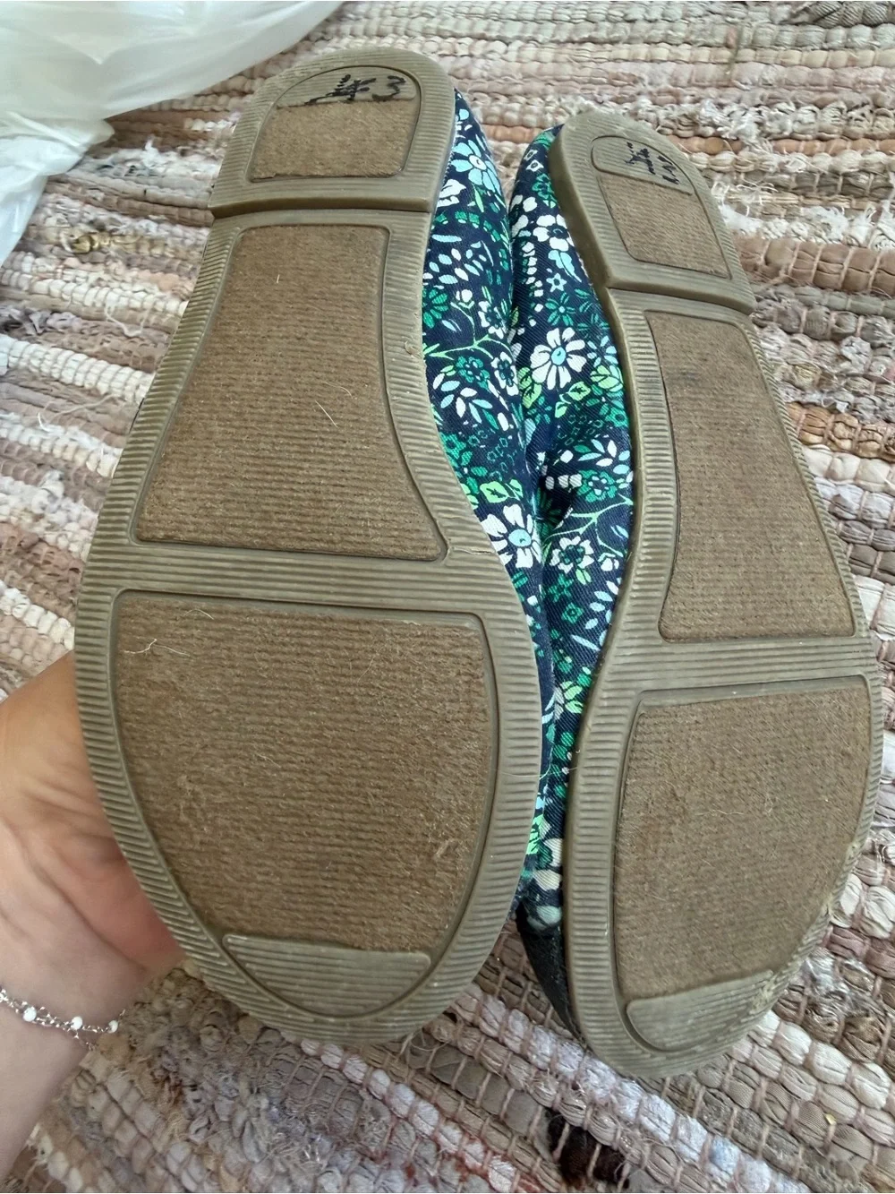 Old Navy Floral Ballet Flats, girls 12